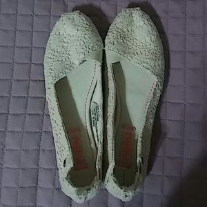 Cream Mad Love Lydia Crotchet Slip on